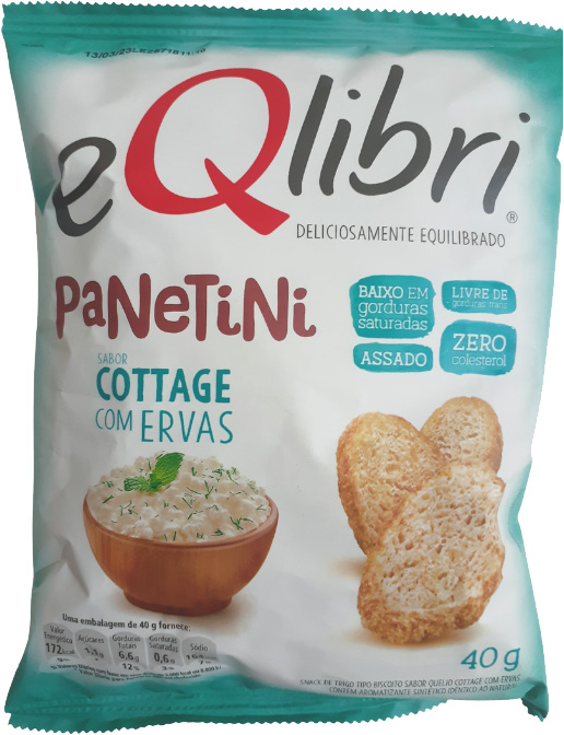 EQLIBRI PANETINI SABOR COTTAGE COM ERVAS