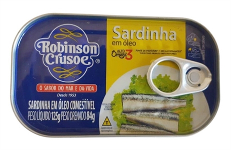 ROBINSON CRUSOE SARDINHA COM ÓLEO