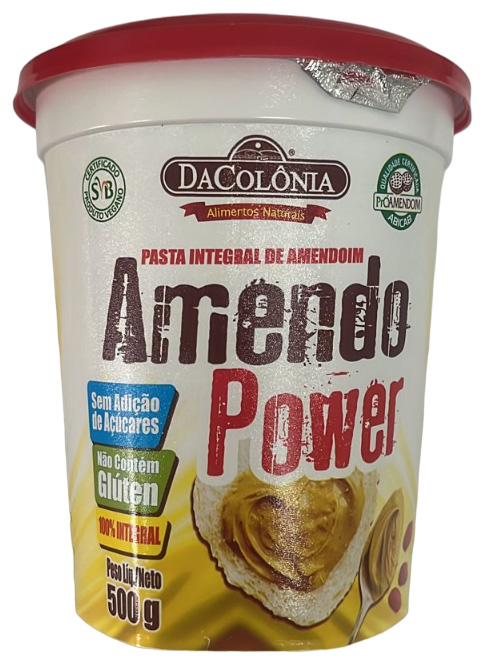 DA COLÔNIA AMENDO POWER PASTA DE AMENDOIM INTEGRAL