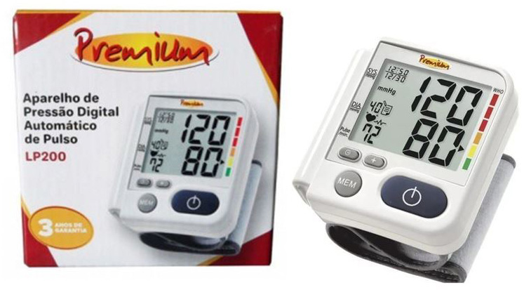 PREMIUM MEDIDOR DE PRESSÃO ARTERIAL DE PULSO - LP200