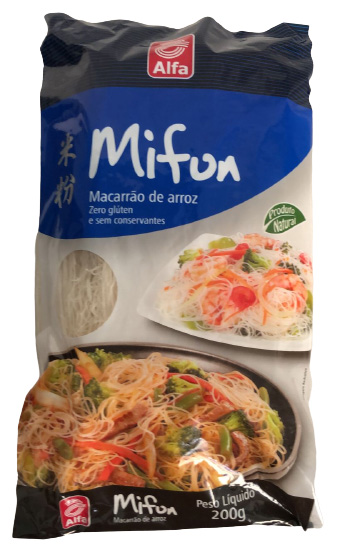 MIFUN MASSA SEM GLUTEN, COM ARROZ