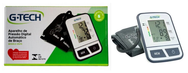 G-TECH MEDIDOR DE PRESSÃO ARTERIAL DE BRAÇO - BSP11