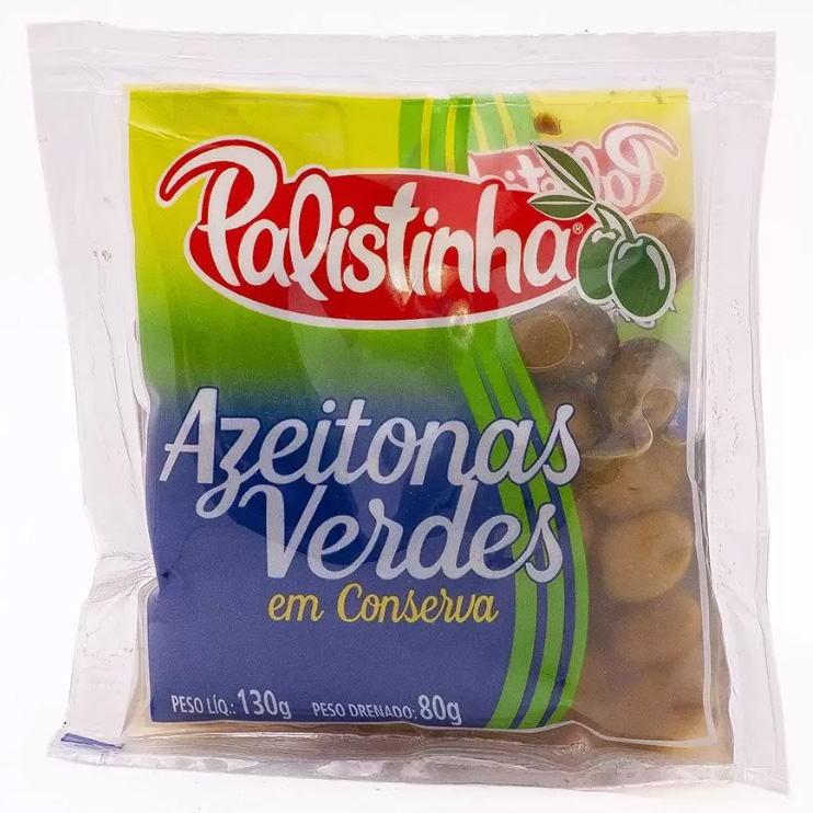 PALISTINHA AZEITONAS VERDES EM CONSERVA